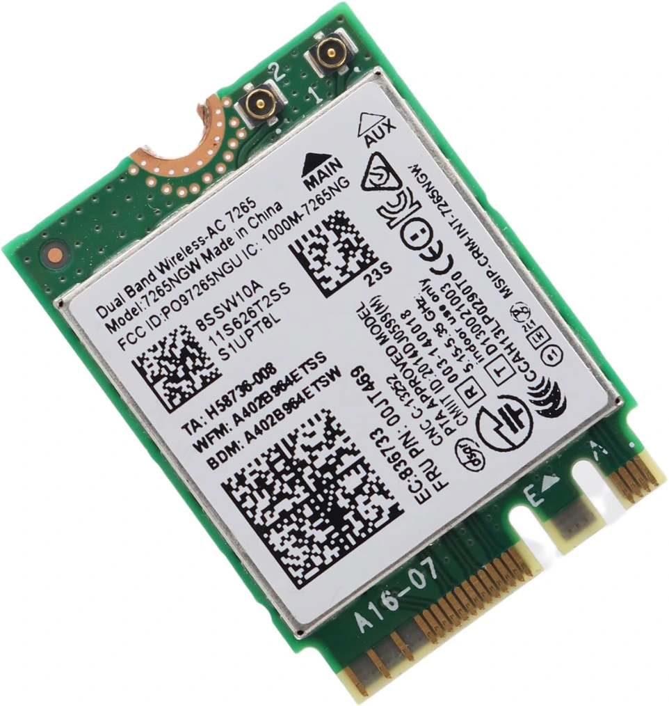 [0100-094] Tarjeta de red WiFi para Lenovo Thinkpad FRU 04X6030 00JT469 00JT464