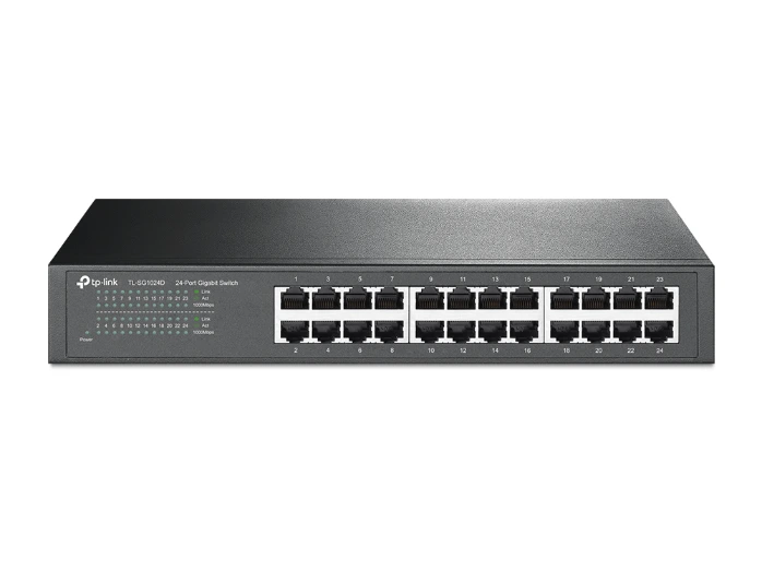 [1100-012] Switch 24 Puerto Gigabit 10/100/1000 Tl-sg1024d Rack Tp-link
