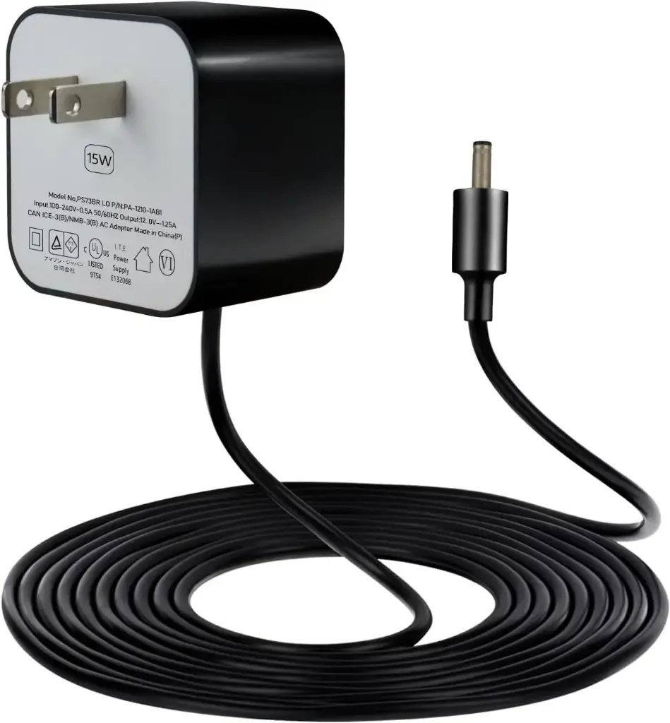 [1700-007] Adaptador de corriente de 15W Echo, Dot de 3ª y 4ª gen Amazon