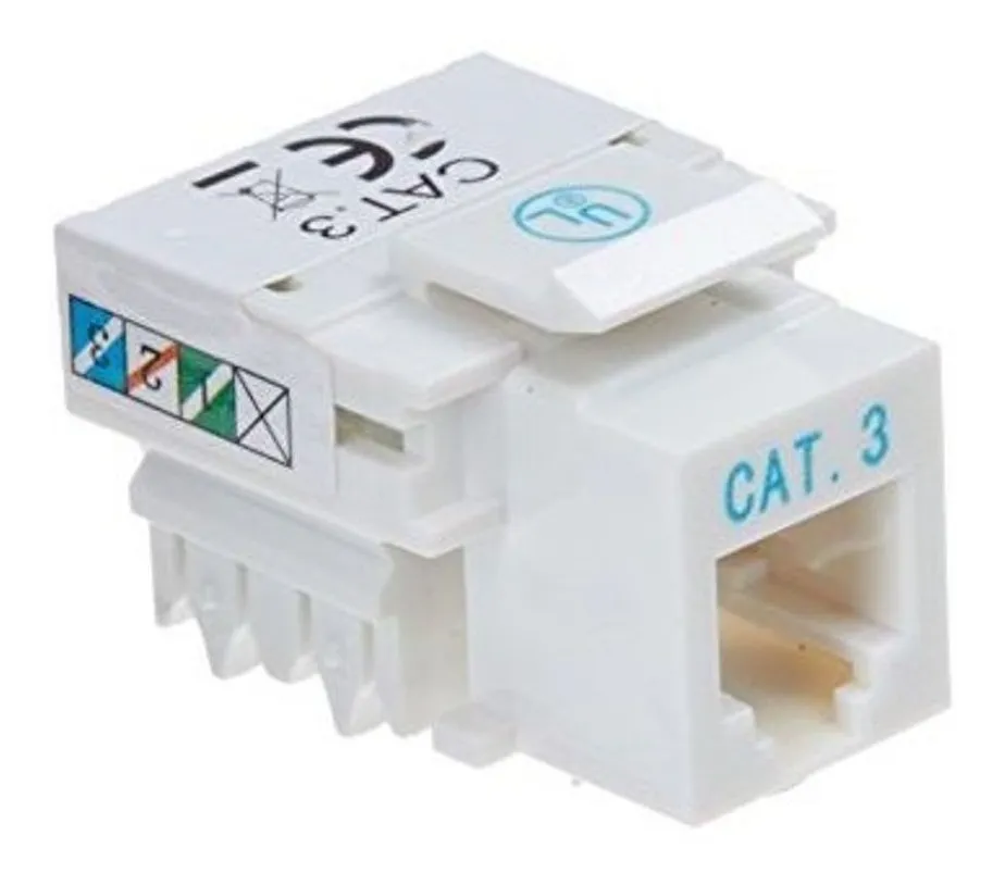 [1100-019] Conector Keystone RJ11 Cat 3 Wireplus WP-KRJ-C3TLF