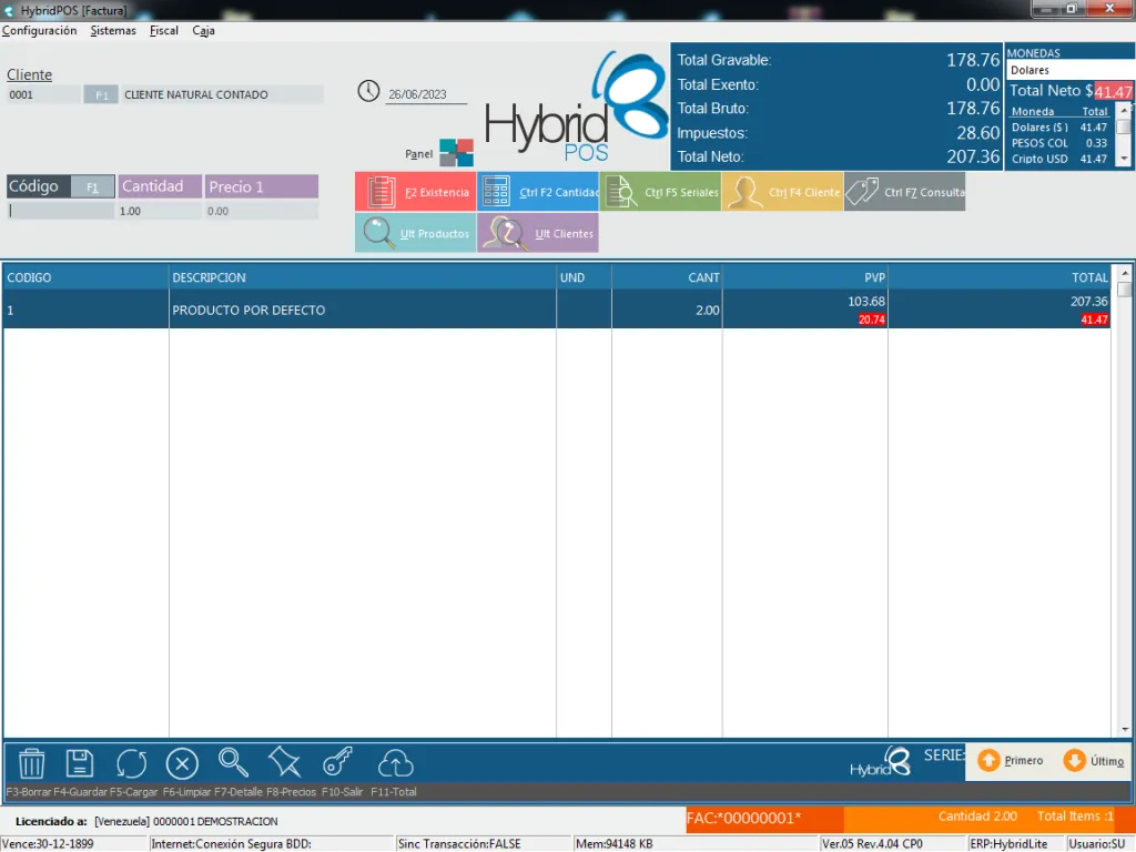 HYBRID LITE OS HOMOLOGADO E INSTALADO / ENTRENAMIENTO