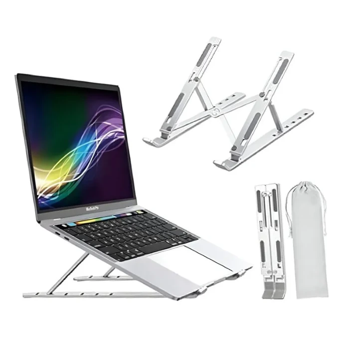 Adjustable Laptop Stand, Portable Laptop Riser for Desk,  Ventilated Cooling Notebook Holder Standar para Laptops, Tablets