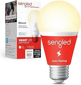 Sengled Bombilla Alexa, S1 emparejamiento automático con dispositivos Alexa 