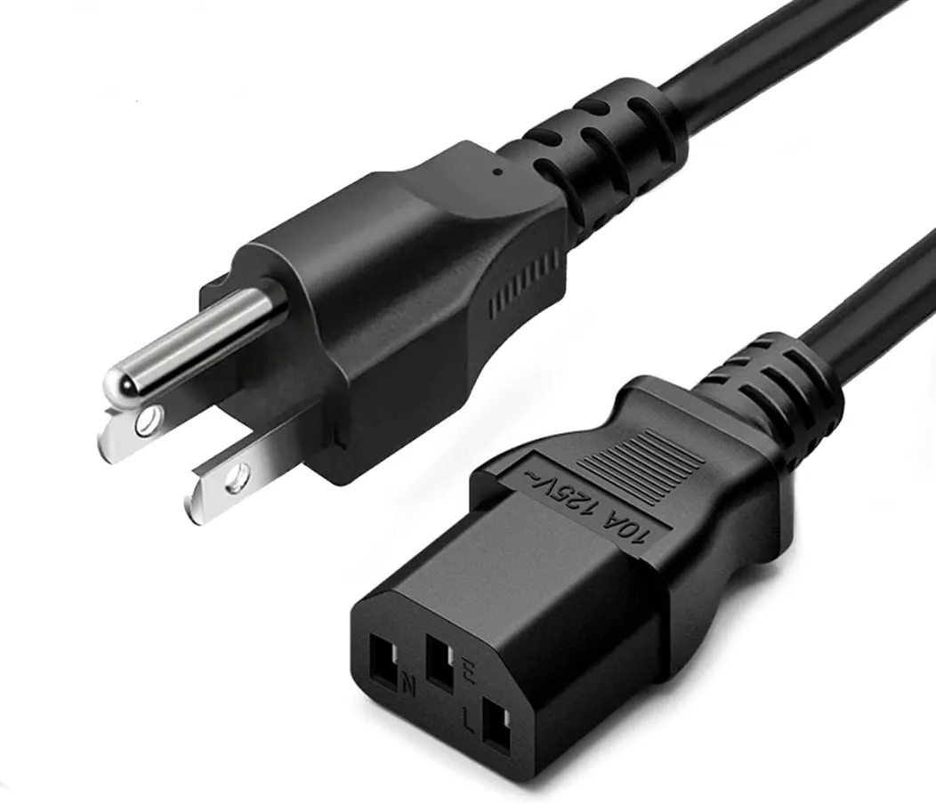 [1700-009] Cable Poder Corriente Fuente Cpu Computadora Tv Monitor