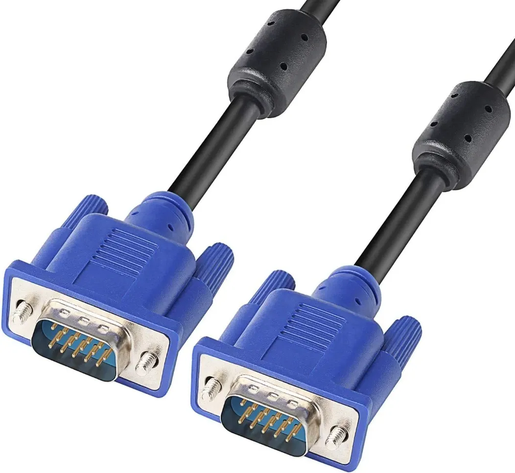 [1700-017] VGA a VGA Monitor Cable HD15 macho a macho para proyector, computadora, TV